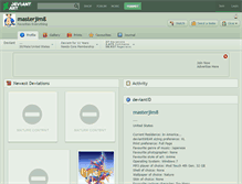 Tablet Screenshot of masterjim8.deviantart.com