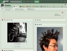 Tablet Screenshot of dimpled.deviantart.com
