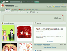 Tablet Screenshot of justanotaku9.deviantart.com