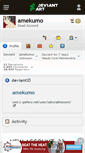 Mobile Screenshot of amekumo.deviantart.com