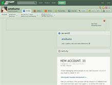 Tablet Screenshot of amekumo.deviantart.com