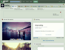 Tablet Screenshot of euphor.deviantart.com