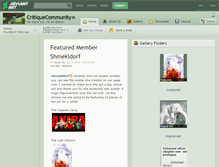 Tablet Screenshot of critiquecommunity.deviantart.com