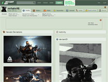 Tablet Screenshot of mrhahn98.deviantart.com