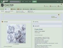Tablet Screenshot of frozen-wrath.deviantart.com
