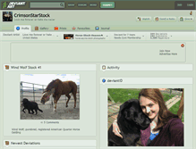 Tablet Screenshot of crimsonstarstock.deviantart.com