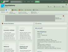 Tablet Screenshot of neonepiphany.deviantart.com