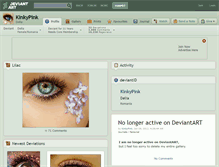 Tablet Screenshot of kinkypink.deviantart.com