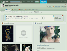 Tablet Screenshot of annasimplessample.deviantart.com
