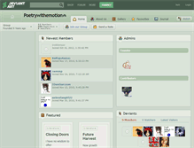 Tablet Screenshot of poetrywithemotion.deviantart.com