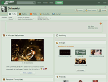 Tablet Screenshot of divinewish.deviantart.com