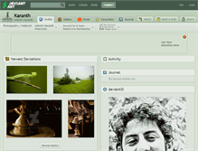 Tablet Screenshot of karanth.deviantart.com