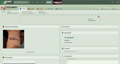 Desktop Screenshot of lonelyagnel.deviantart.com