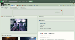 Desktop Screenshot of pearl-jam.deviantart.com
