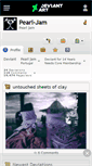 Mobile Screenshot of pearl-jam.deviantart.com