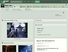 Tablet Screenshot of pearl-jam.deviantart.com