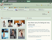 Tablet Screenshot of ninja-person-13.deviantart.com