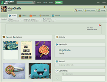 Tablet Screenshot of ninjagiraffe.deviantart.com