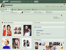 Tablet Screenshot of myseleland.deviantart.com