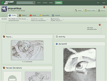 Tablet Screenshot of orca-orrinus.deviantart.com