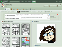 Tablet Screenshot of cammiluna.deviantart.com