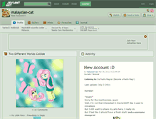 Tablet Screenshot of malaysian-cat.deviantart.com