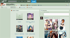 Desktop Screenshot of anime-artists.deviantart.com