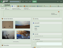 Tablet Screenshot of nocloud.deviantart.com