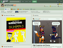 Tablet Screenshot of gameboysage.deviantart.com
