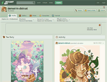 Tablet Screenshot of damsel-in-distrust.deviantart.com
