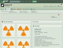 Tablet Screenshot of hudson218.deviantart.com