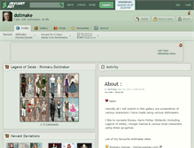 Tablet Screenshot of dollmake.deviantart.com