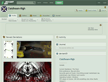 Tablet Screenshot of claidheam-righ.deviantart.com