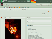 Tablet Screenshot of herdz.deviantart.com