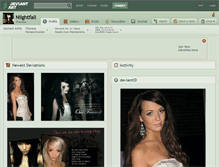 Tablet Screenshot of niightfall.deviantart.com