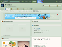 Tablet Screenshot of alwayscute.deviantart.com