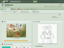 Tablet Screenshot of kirahatesyou.deviantart.com