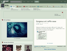 Tablet Screenshot of krida.deviantart.com