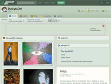 Tablet Screenshot of duckysagirl.deviantart.com