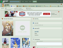 Tablet Screenshot of abril83.deviantart.com