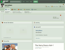 Tablet Screenshot of harrydraco.deviantart.com