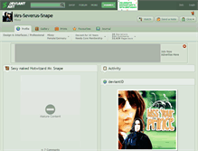 Tablet Screenshot of mrs-severus-snape.deviantart.com