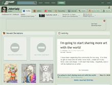 Tablet Screenshot of jokerlady.deviantart.com