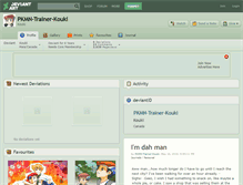 Tablet Screenshot of pkmn-trainer-kouki.deviantart.com