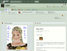 Tablet Screenshot of l1ghtki.deviantart.com