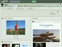 Tablet Screenshot of davz.deviantart.com