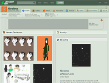 Tablet Screenshot of abralena.deviantart.com