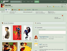 Tablet Screenshot of halo-bot.deviantart.com
