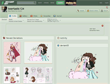 Tablet Screenshot of losertastic124.deviantart.com