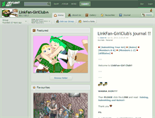 Tablet Screenshot of linkfan-girlclub.deviantart.com